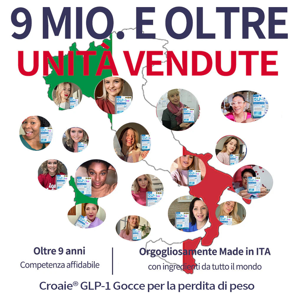 Croaie® Gocce Dimagranti di Supporto GLP-1 & NAD+👨⚕️ - Obesità, malattie cardiovascolari, diabete, apnee notturne, problemi articolari e altro ancora