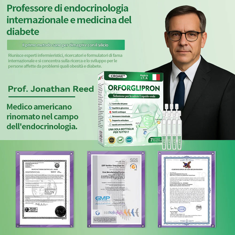 Croaie® Orforglipron soluzione orale per la salute - Solo una volta al giorno, cambiamenti visibili in 7 giorni 👩⚕️Per obesità, salute cardiovascolare, diabete, apnea notturna, salute intestinale, problemi articolari e altro ancora