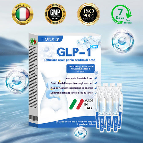 Honxi® GLP-1 Max soluzione orale per la perdita di peso ✅ Adatto per l'obesità, le malattie cardiovascolari, il diabete, l'apnea del sonno, il colesterolo alto e i lipidi nel sangue, i problemi alle articolazioni e varie altre condizioni🚀