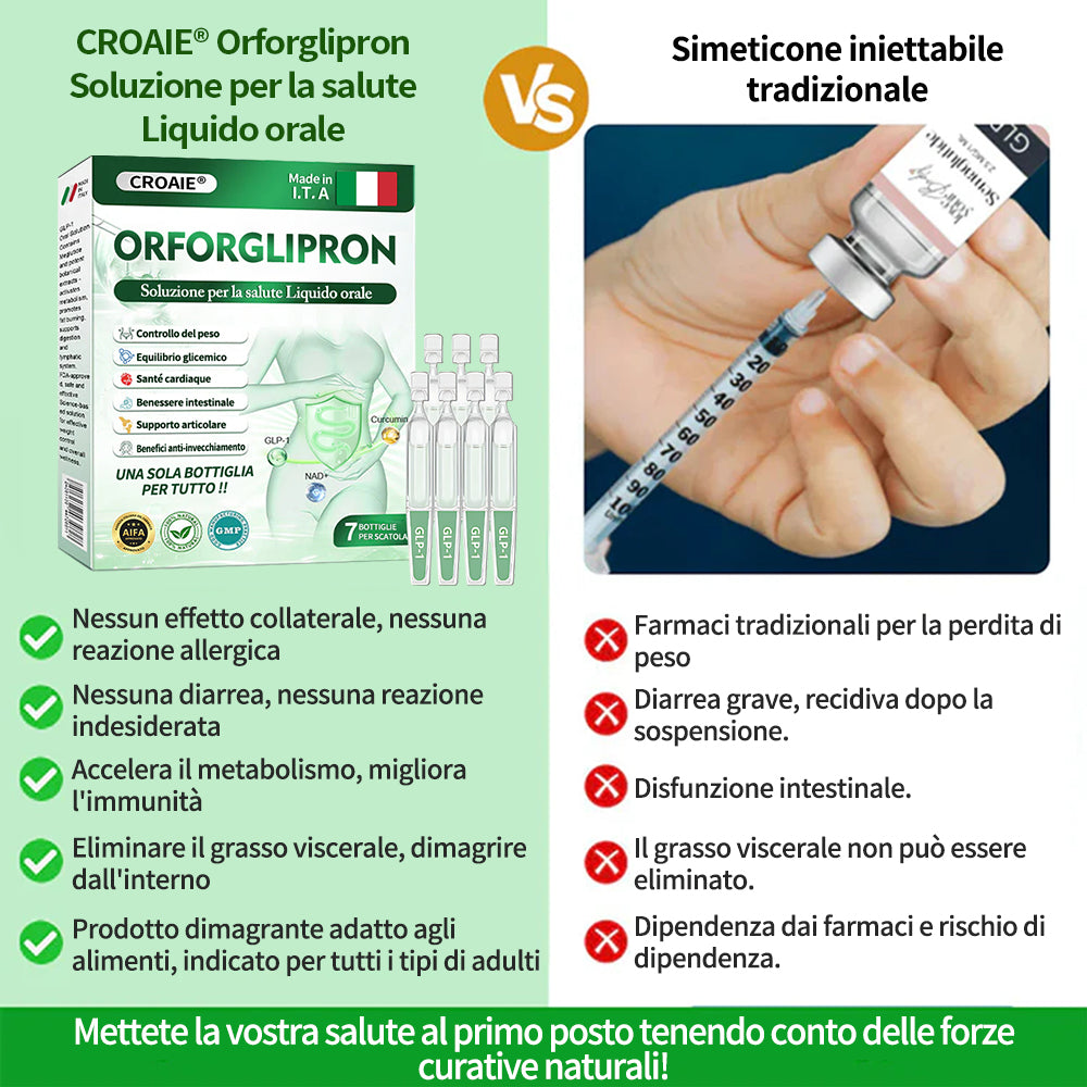 Croaie® Orforglipron soluzione orale per la salute - Solo una volta al giorno, cambiamenti visibili in 7 giorni 👩⚕️Per obesità, salute cardiovascolare, diabete, apnea notturna, salute intestinale, problemi articolari e altro ancora