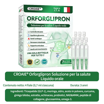 Croaie® Orforglipron soluzione orale per la salute - Solo una volta al giorno, cambiamenti visibili in 7 giorni 👩‍⚕️Per obesità, salute cardiovascolare, diabete, apnea notturna, salute intestinale, problemi articolari e altro ancora